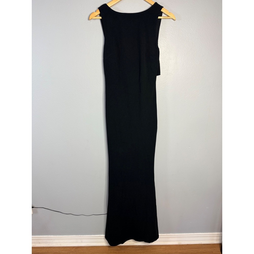 Lulus Black Twisted Open Back Maxi Dress Formal Gown Womens Size Small NWT